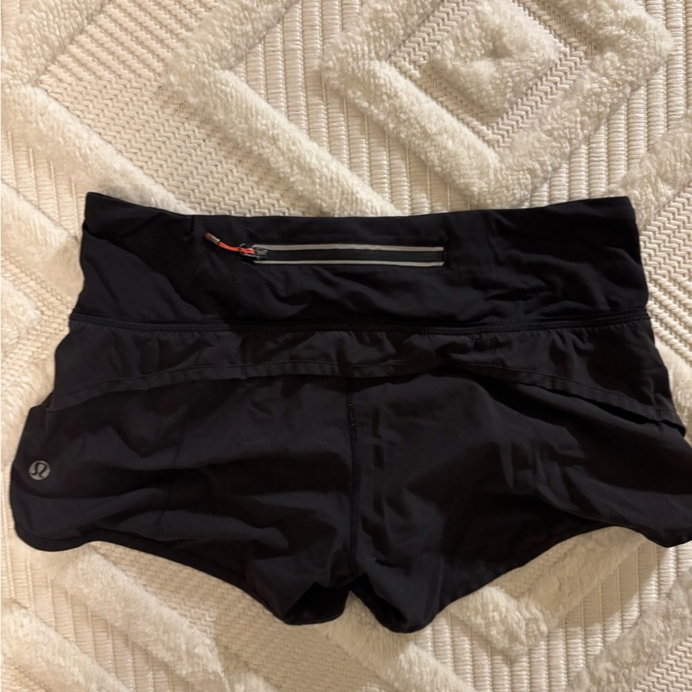 Lululemon Athletica Speed Up Low-Rise Lined Short, Black, 2.5”